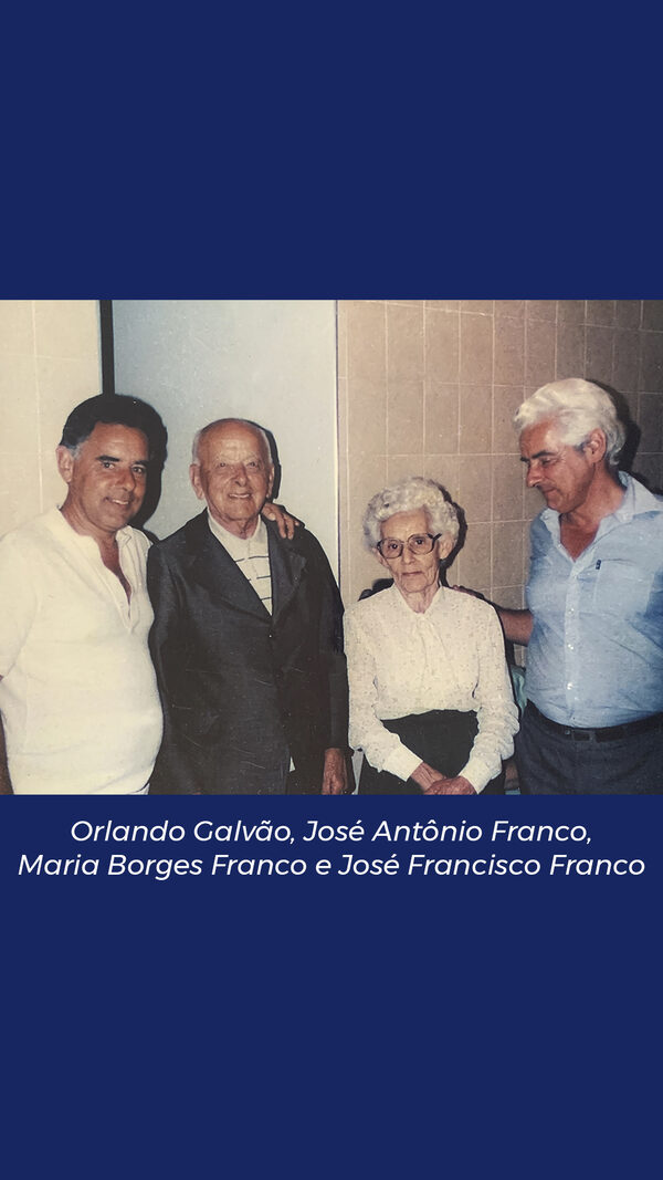 Orlando Galvão, José Antonio Franco, Maria Borges Franco e José Francisco Franco